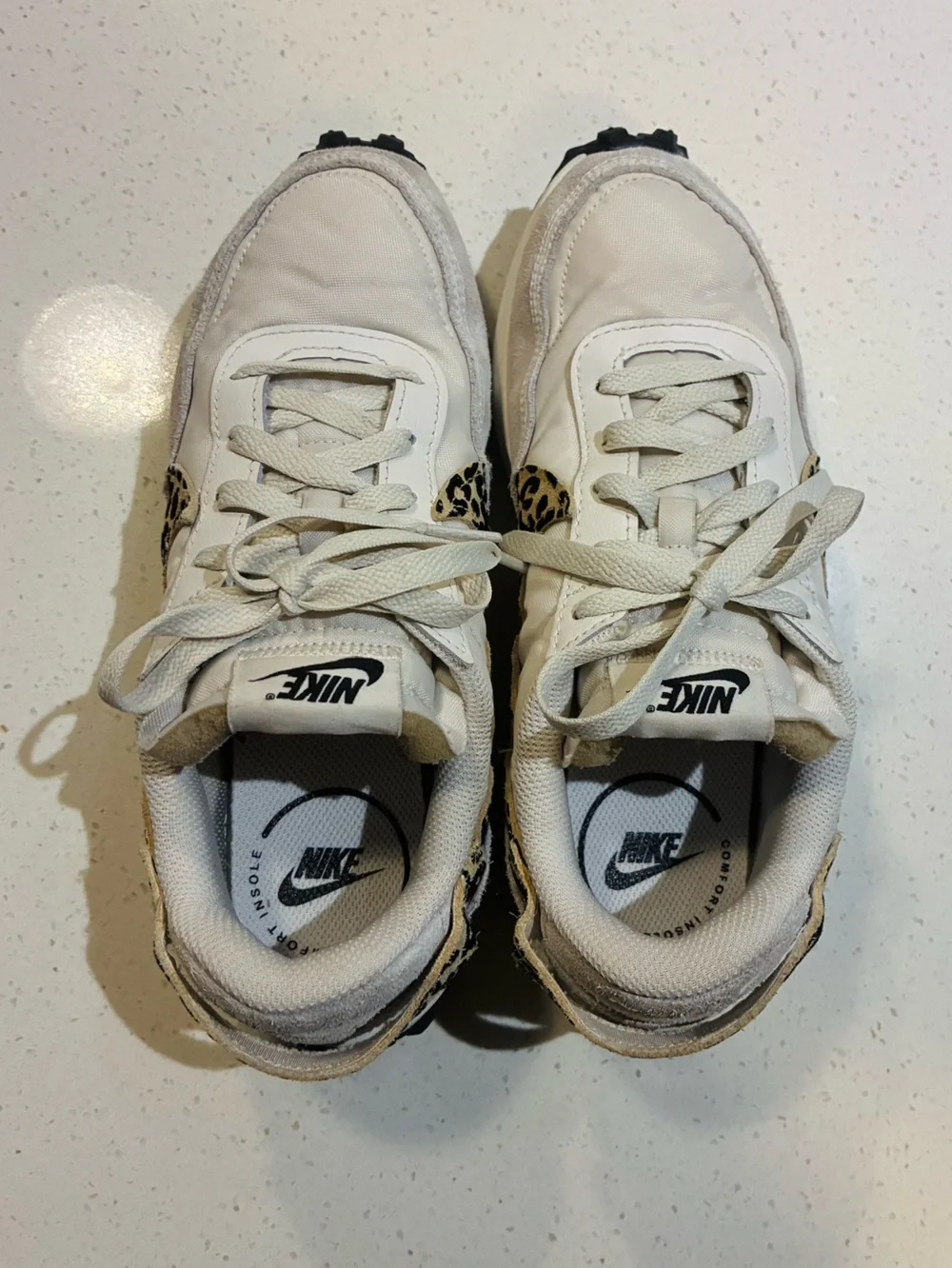 Nike Waffle Debut in Phantom Leopard Print Size 8.5 - Picture 6 of 8